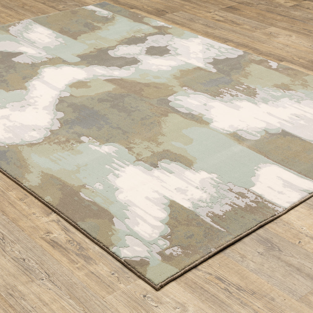 Oriental Weavers Capistrano 539C1 Multicolor Rectangle Indoor Area Rug - Stain Resistant Low-High Pile Rug with Abstract Design-