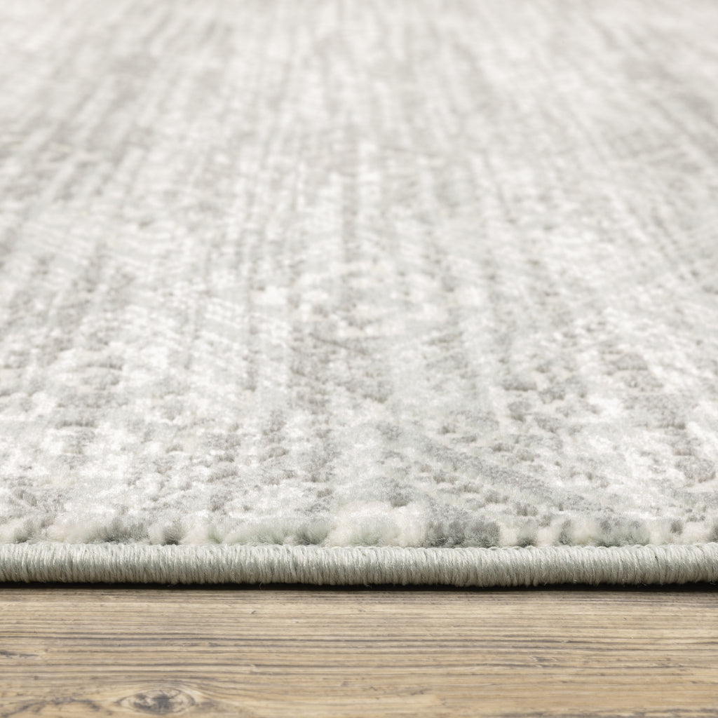 Oriental Weavers Capistrano 9894F Gray Rectangle Indoor Area Rug - Stain Resistant Low-High Pile Rug with Geometric Design-