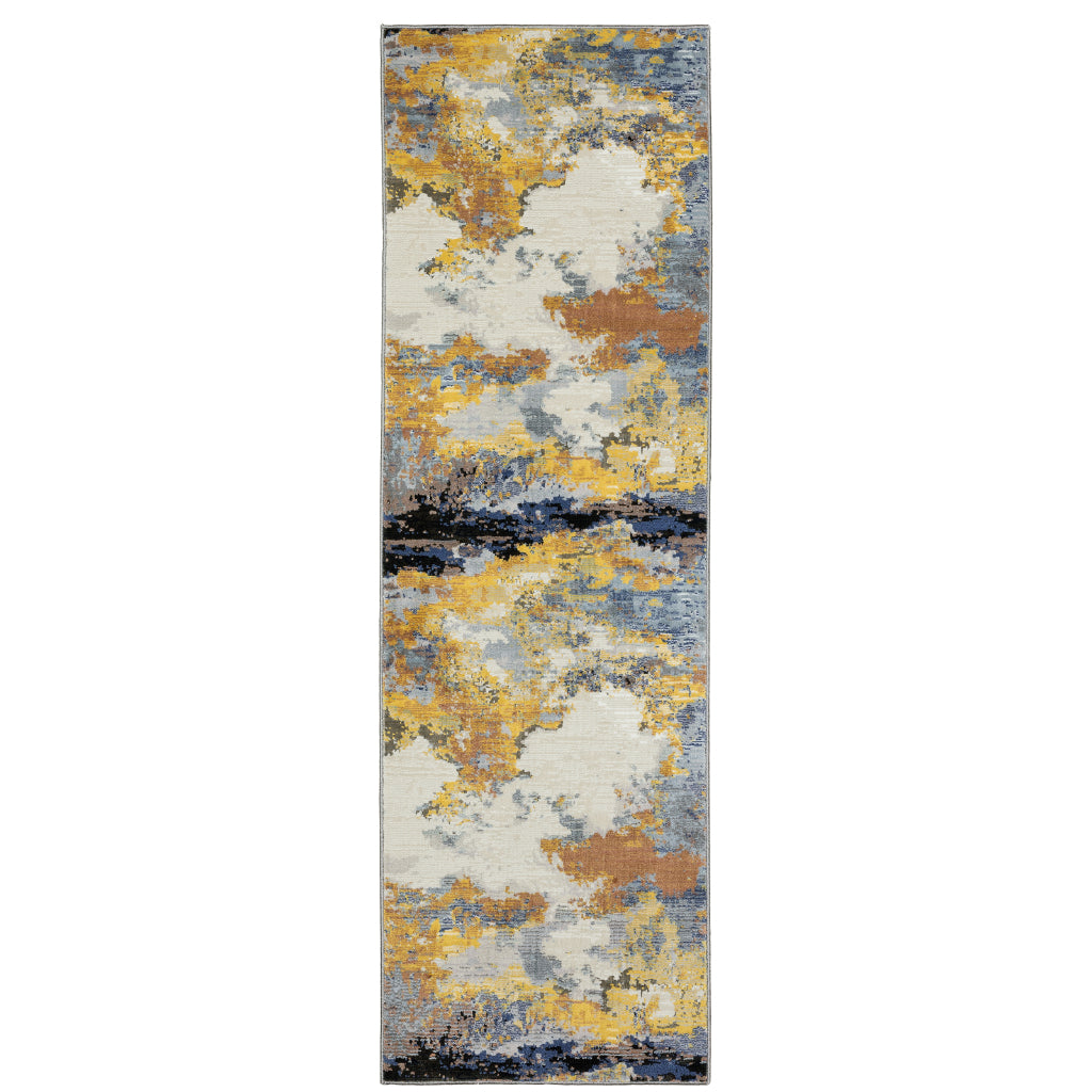 Oriental Weavers Caravan 530V8 Multicolor Rectangle Indoor Runner - Luxuriously Soft Stain Resistant Machine Made Rug-