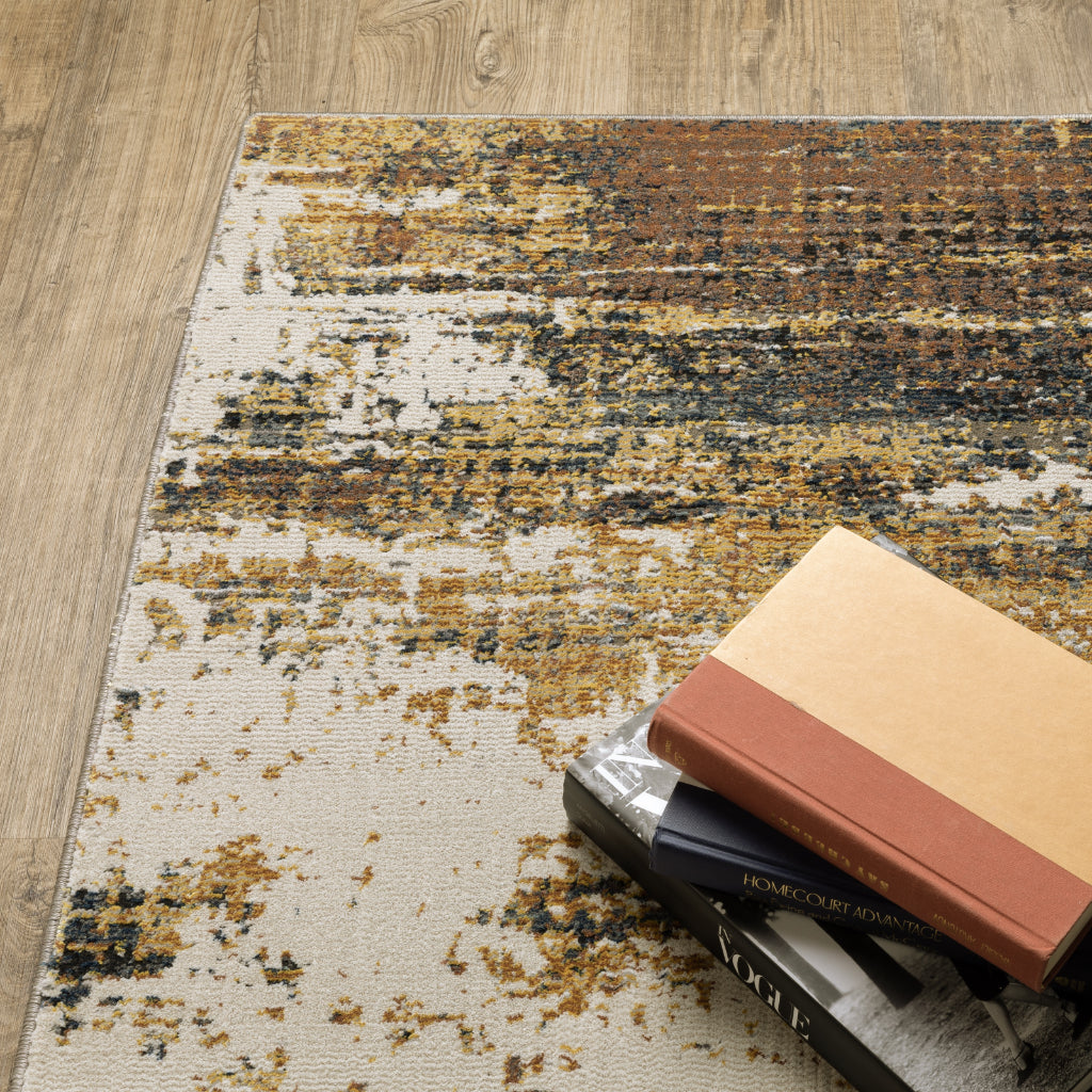 Oriental Weavers Caravan 8020X Multicolor Rectangle Indoor Area Rug - Luxuriously Soft & Stain Resistant Abstract Rug-