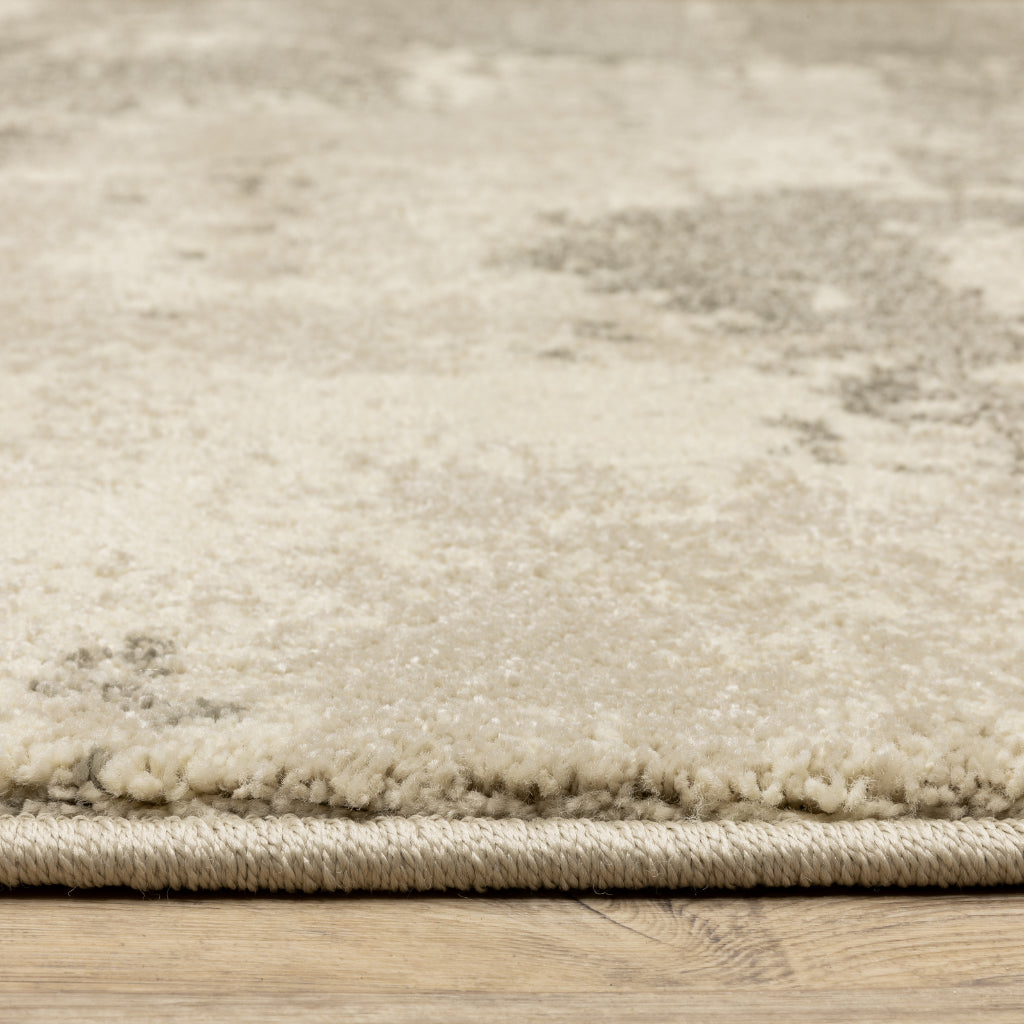 Oriental Weavers Carson 0734D Gray Rectangle Indoor Runner - Stain Resistant Abstract Rug-