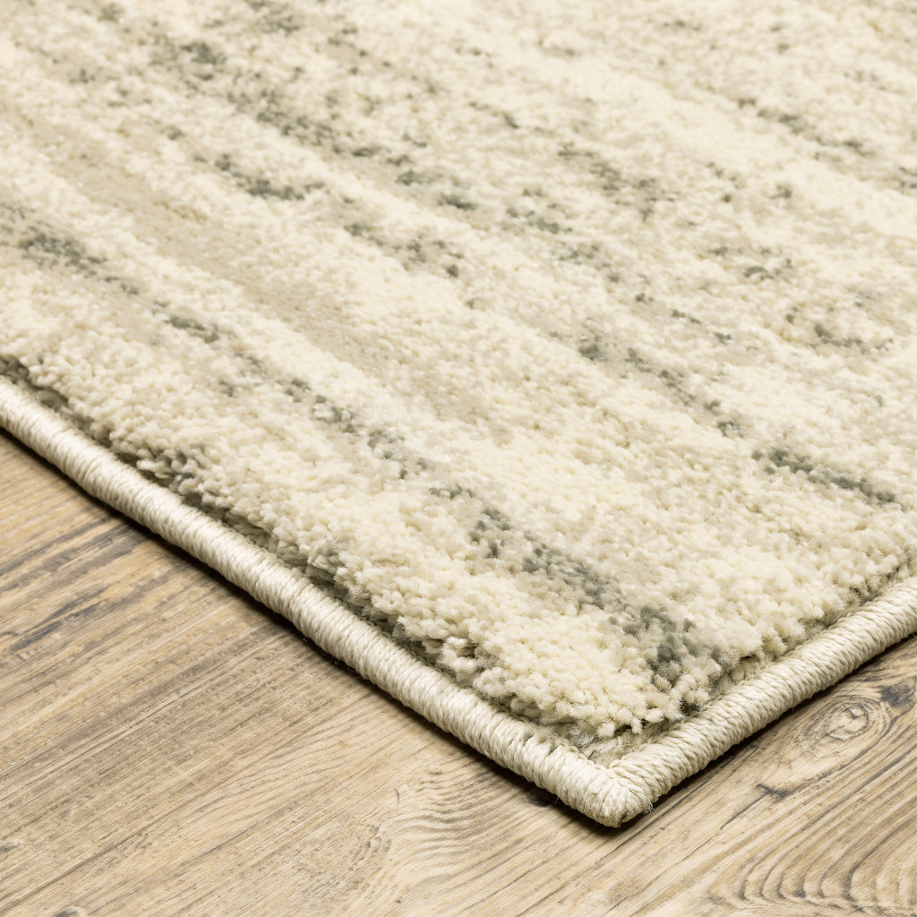 Oriental Weavers Carson 0735A Gray Rectangle Indoor Runner - Stain Resistant Abstract Rug-