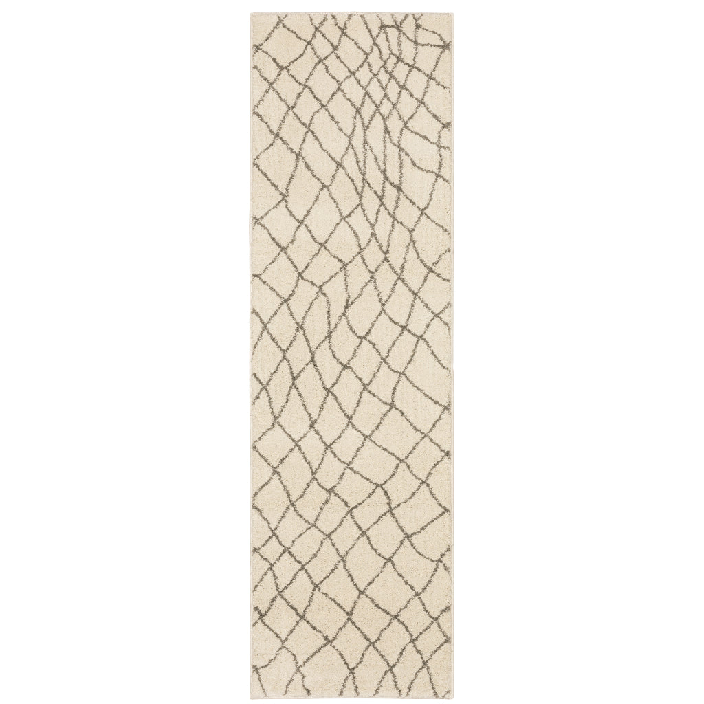 Oriental Weavers Carson 0738B Ivory Rectangle Indoor Area Rug - Stain Resistant Geometric Rug-
