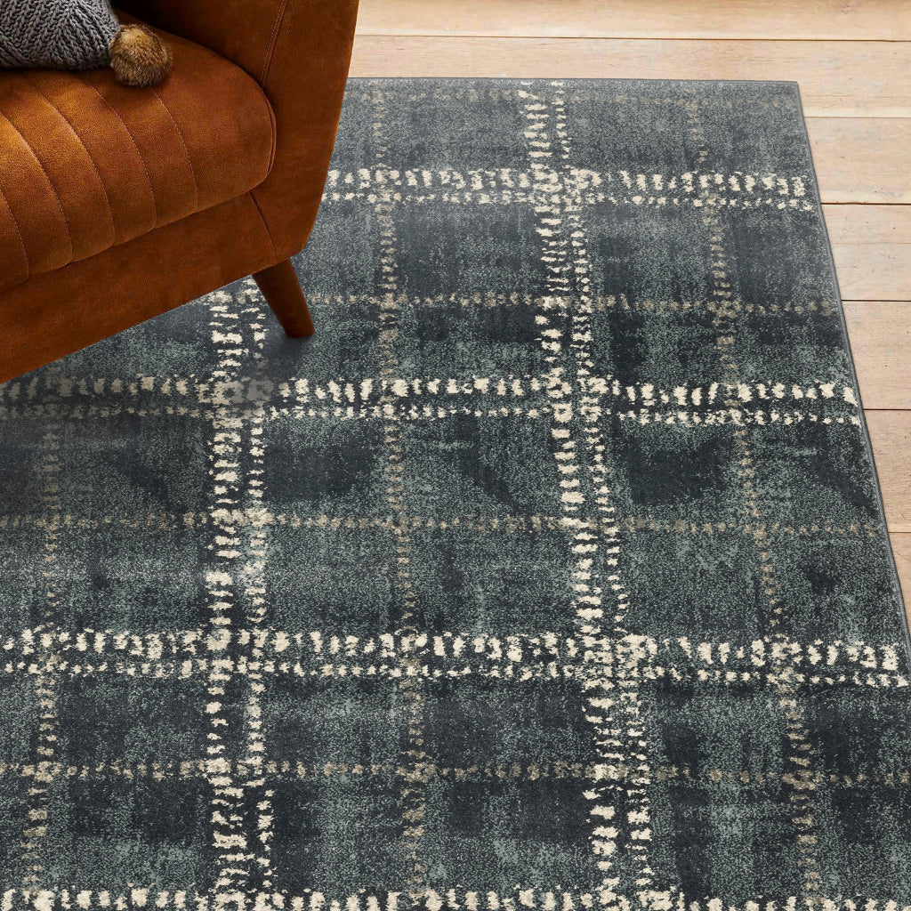 Oriental Weavers Carson 0746J Blue Rectangle Indoor Area Rug - Stain Resistant Geometric Rug-