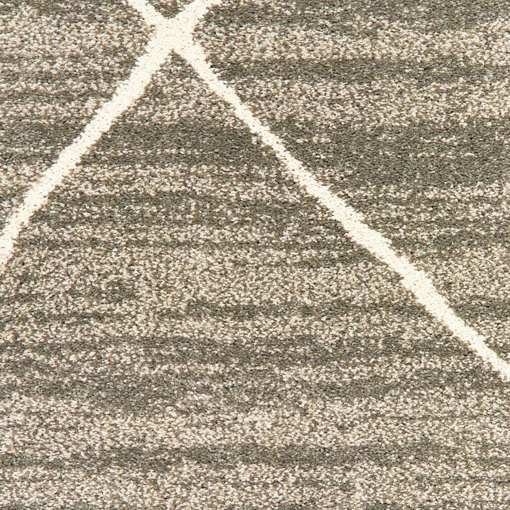 Oriental Weavers Carson 9661A Gray Rectangle Indoor Runner - Stain Resistant Geometric Rug-