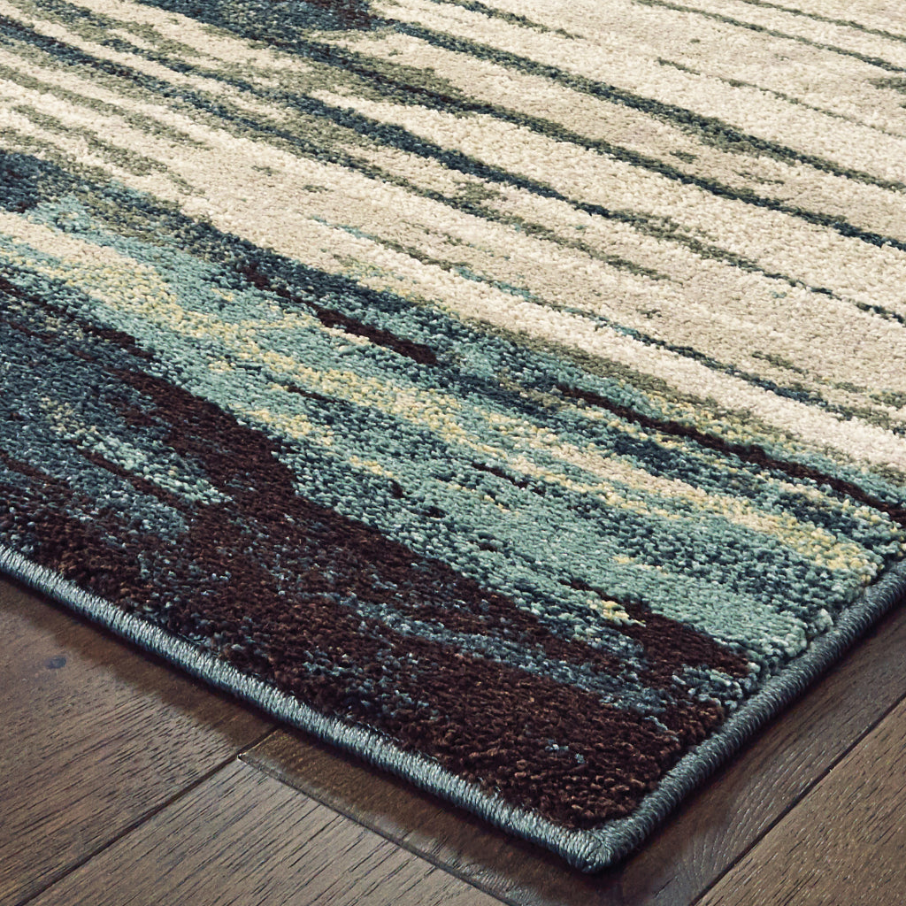 Oriental Weavers Carson 9675A Multicolor Rectangle Indoor Area Rug - Stain Resistant Abstract Rug-