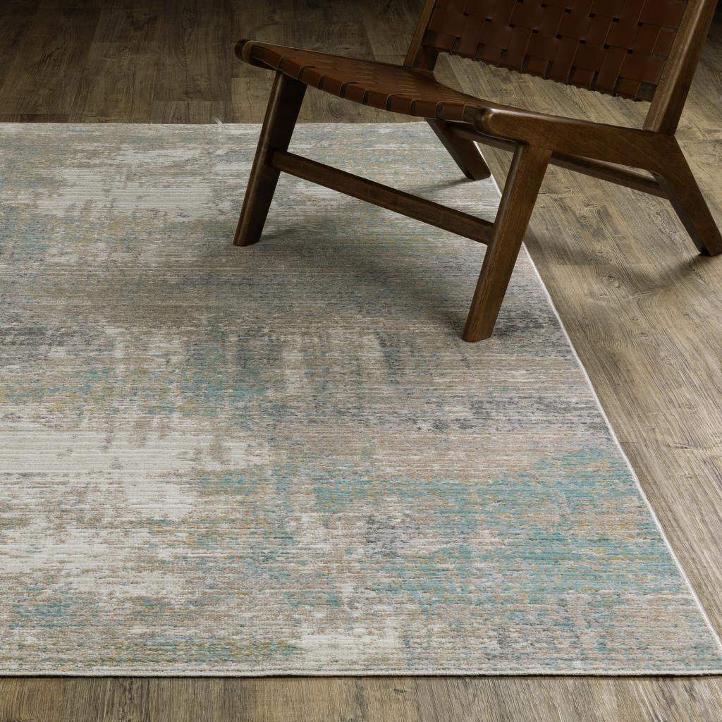Oriental Weavers Cavett CAV01 Ivory Rectangle Indoor Runner Abstract Pattern-