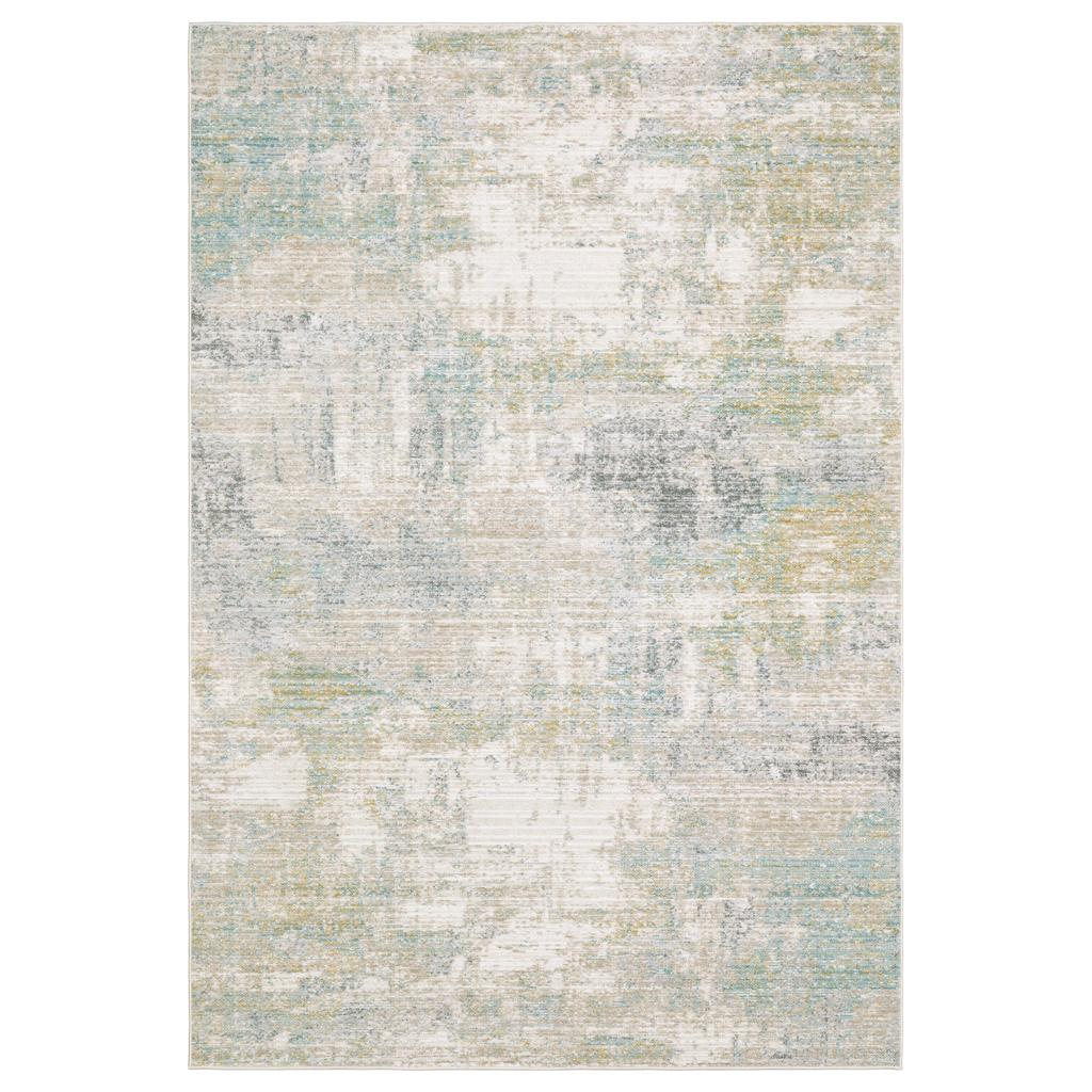 Oriental Weavers Cavett CAV01 Ivory Rectangle Indoor Runner Abstract Pattern-