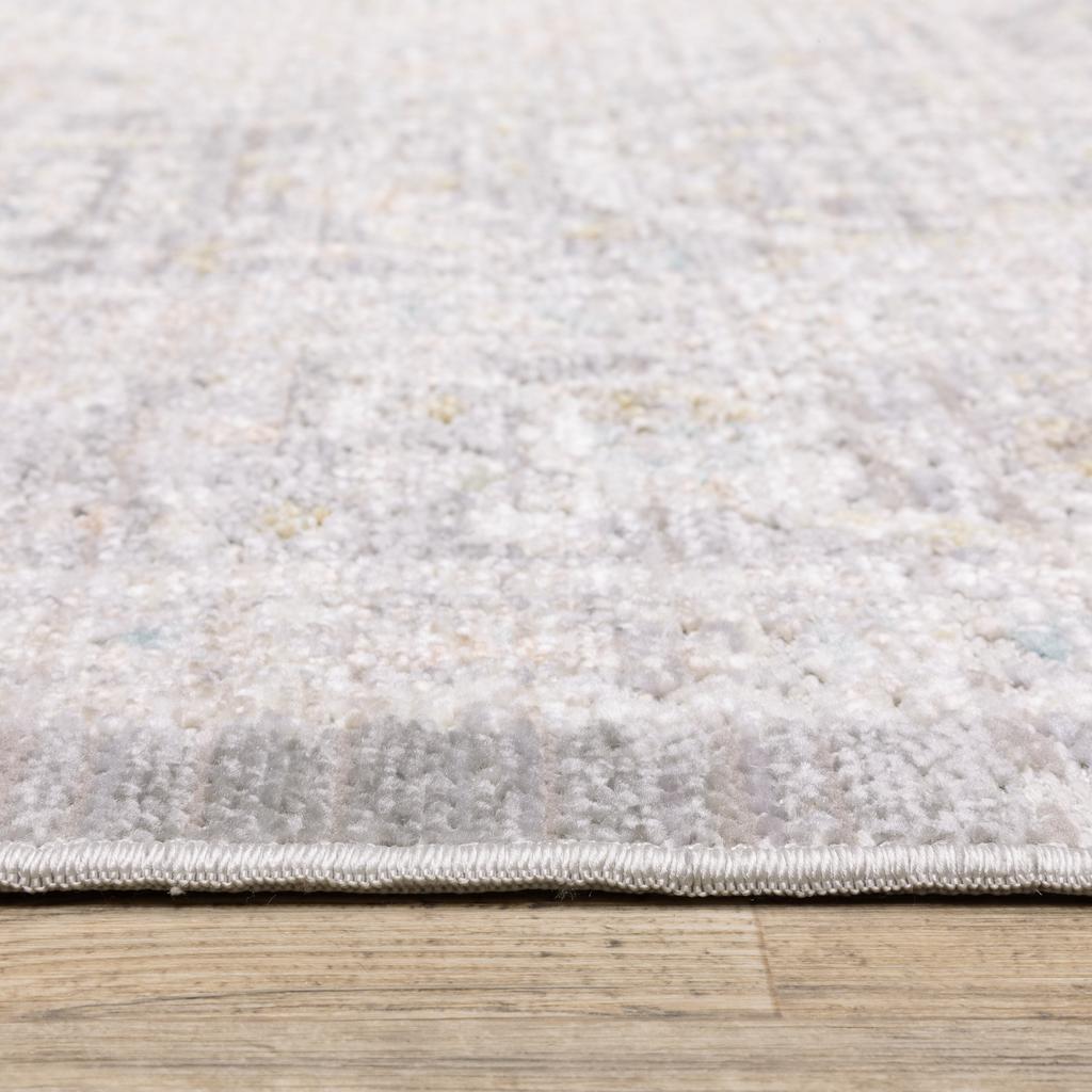 Oriental Weavers Cavett CAV02 Gray Rectangle Indoor Area Rug Medallion Pattern-