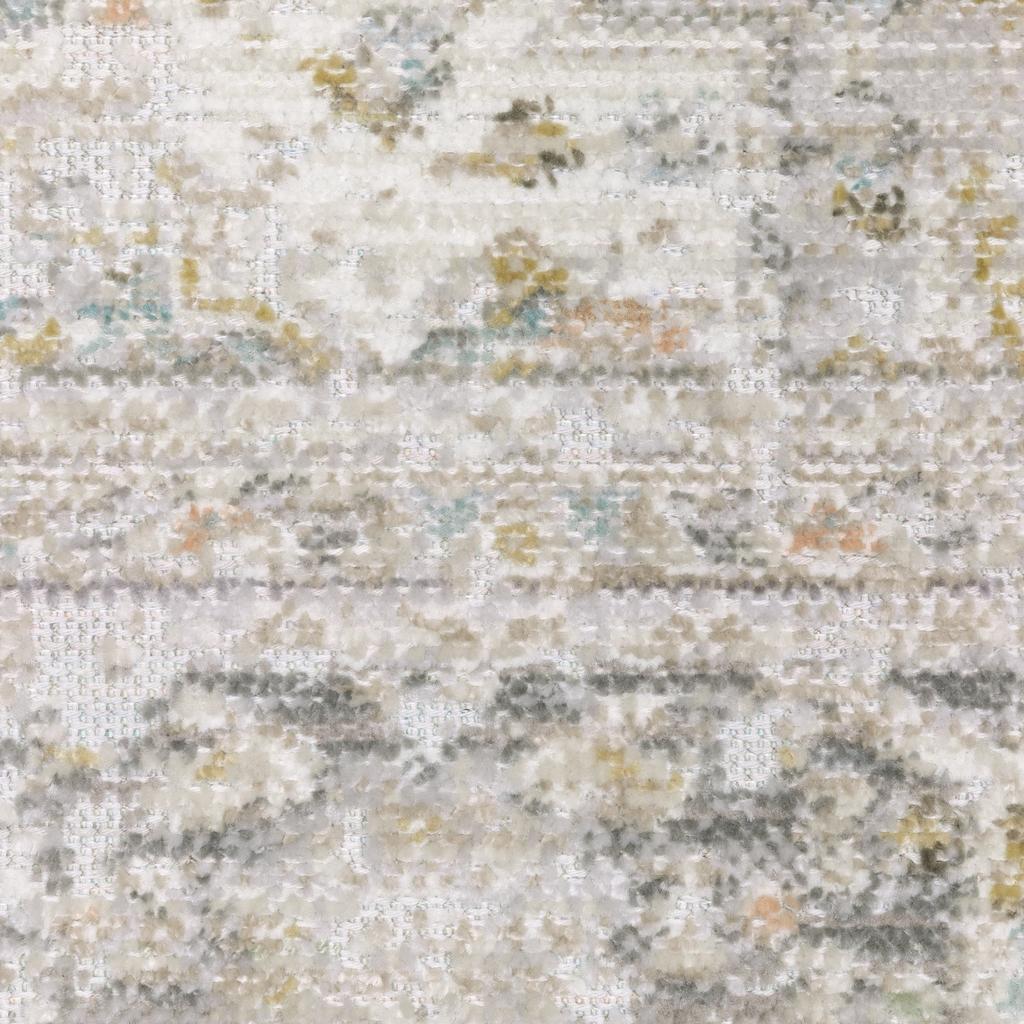 Oriental Weavers Cavett CAV02 Gray Rectangle Indoor Area Rug Medallion Pattern-