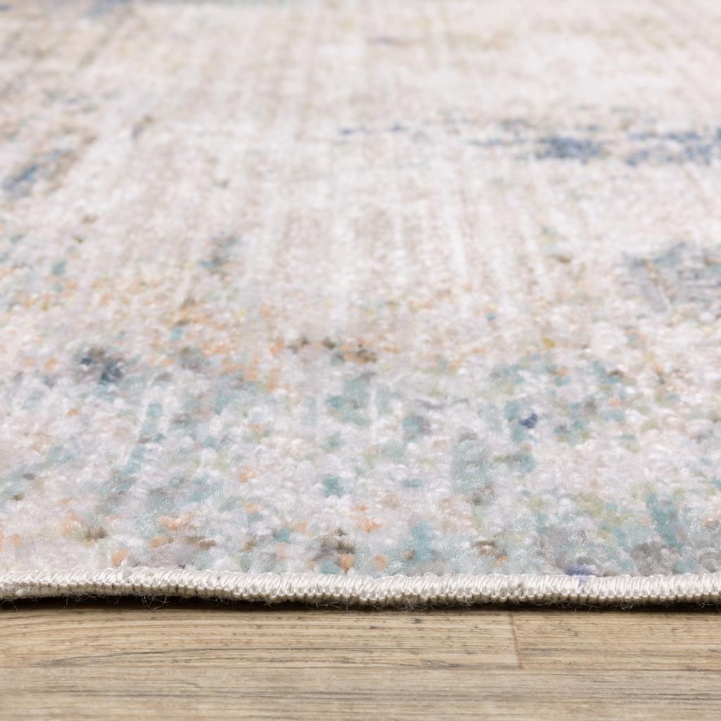 Oriental Weavers Cavett CAV03 Ivory Rectangle Indoor Runner Abstract Pattern-