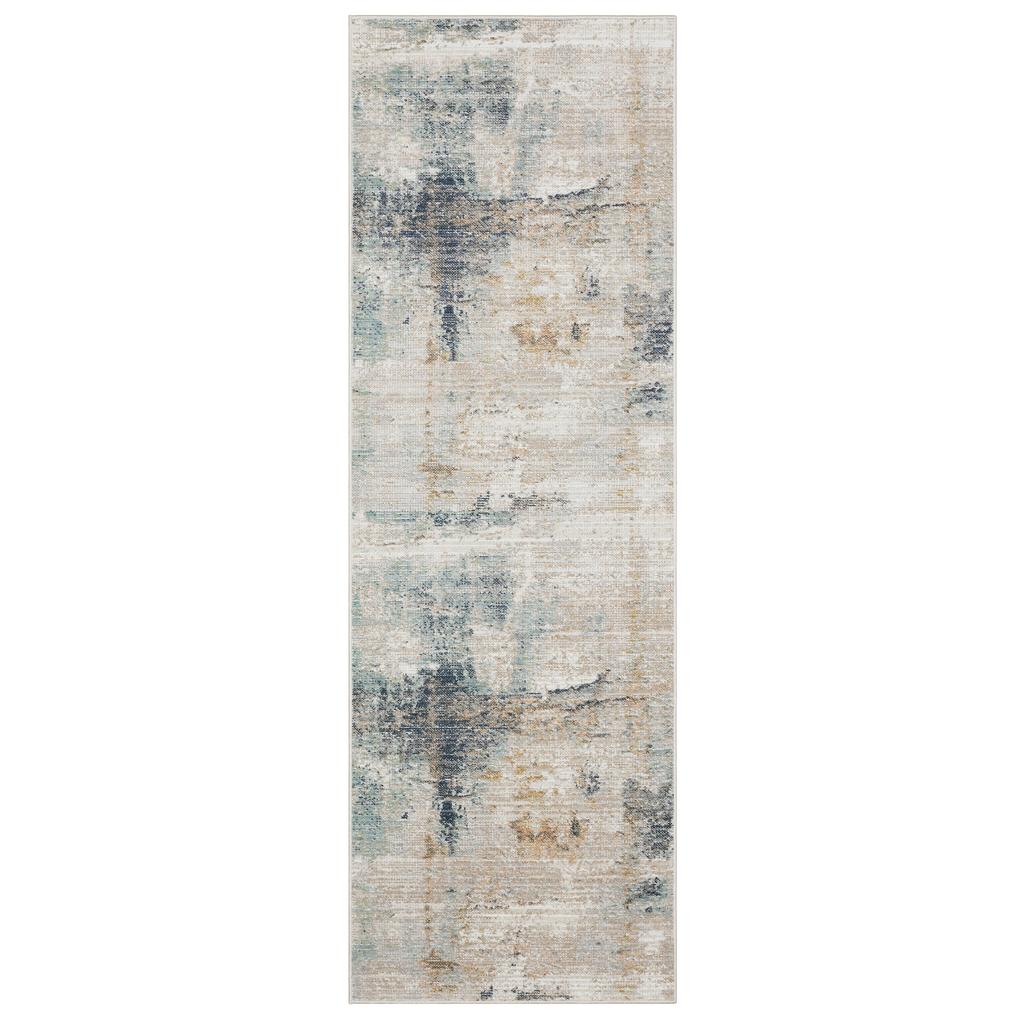 Oriental Weavers Cavett CAV03 Ivory Rectangle Indoor Runner Abstract Pattern-