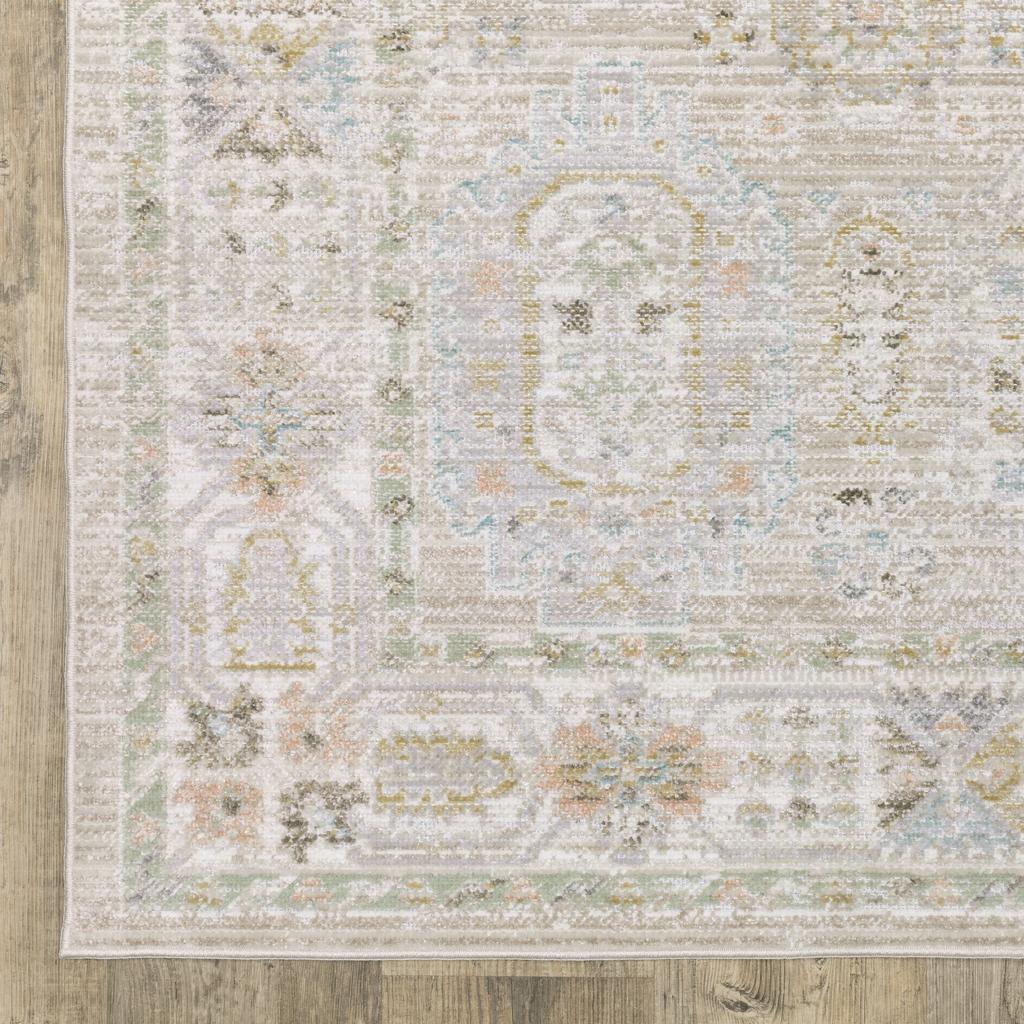 Oriental Weavers Cavett CAV04 Beige Rectangle Indoor Area Rug Oriental Pattern-