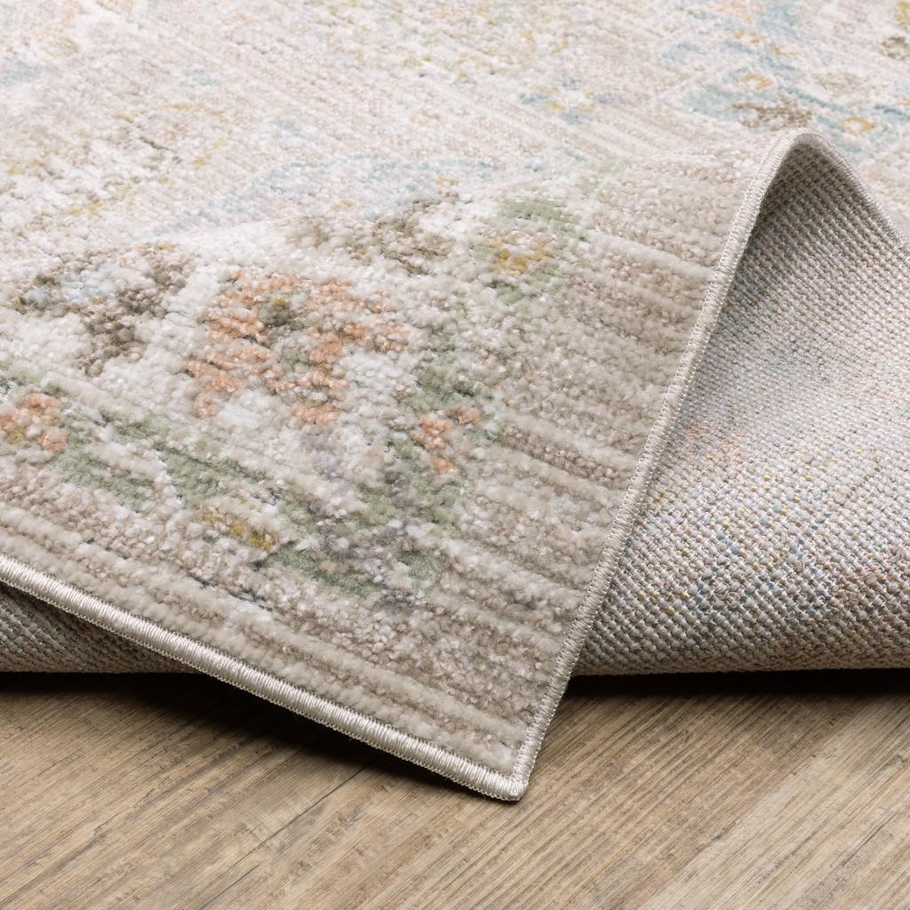 Oriental Weavers Cavett CAV04 Beige Rectangle Indoor Area Rug Oriental Pattern-