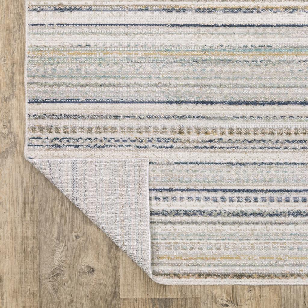 Oriental Weavers Cavett CAV10 Beige Rectangle Indoor Area Rug Stripe Pattern-