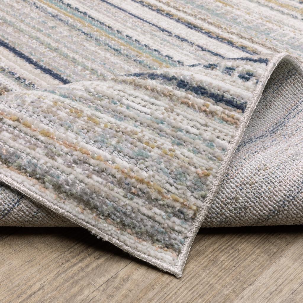 Oriental Weavers Cavett CAV10 Beige Rectangle Indoor Area Rug Stripe Pattern-