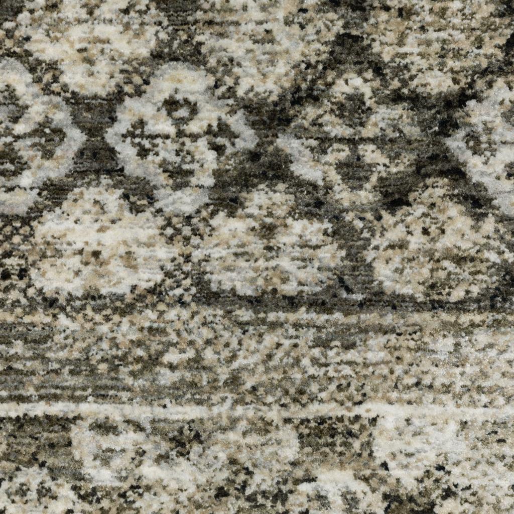 Oriental Weavers Chamberlain CH02D Grey Rectangle Indoor Runner Medallion Pattern-