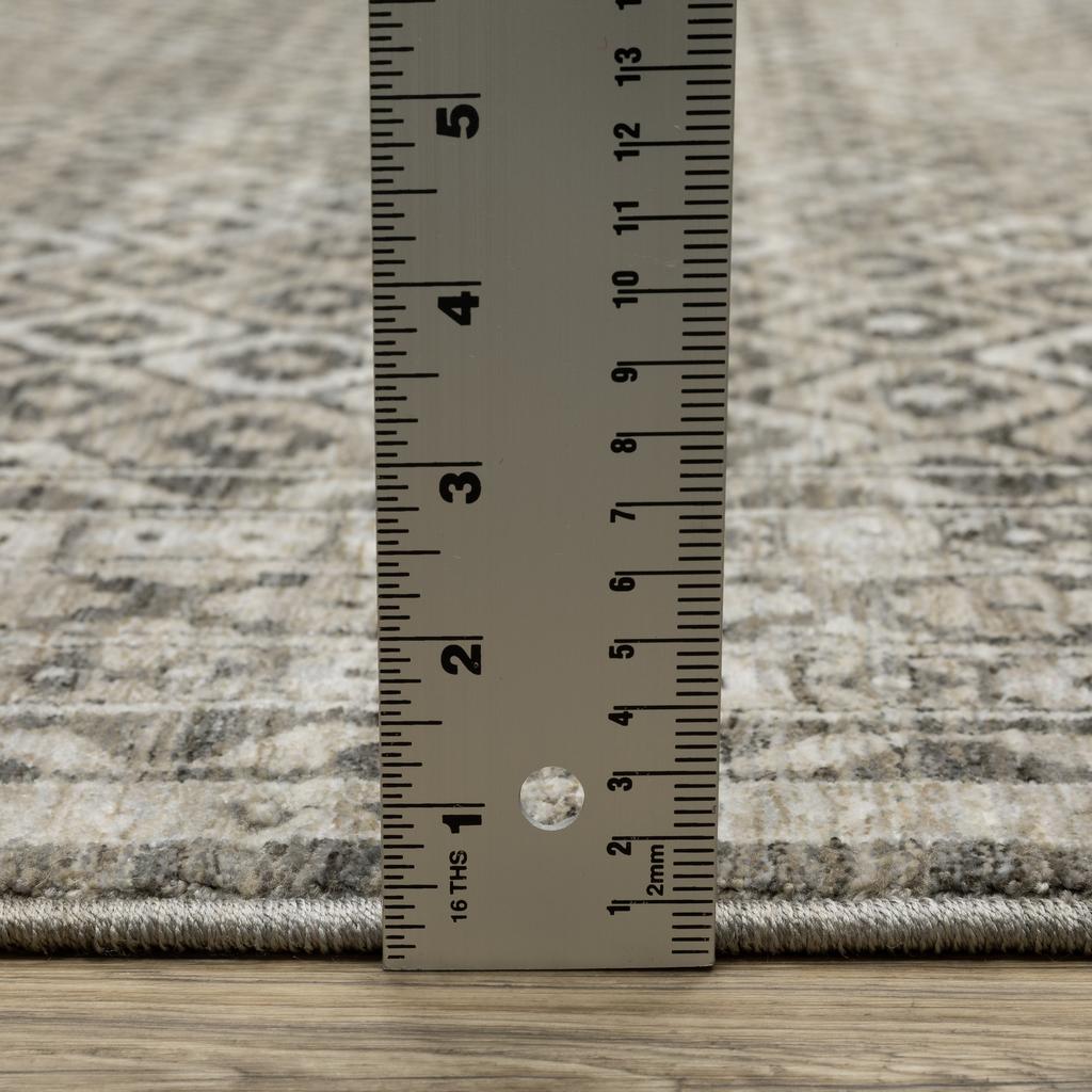 Oriental Weavers Chamberlain CH03B Grey Rectangle Indoor Area Rug Panel Pattern-