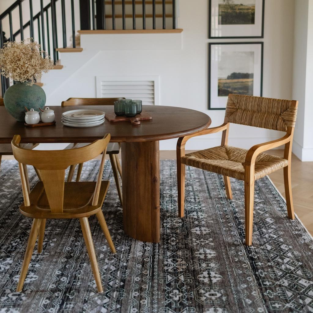 Oriental Weavers Chamberlain CH07C Black Rectangle Indoor Area Rug Tribal Pattern-