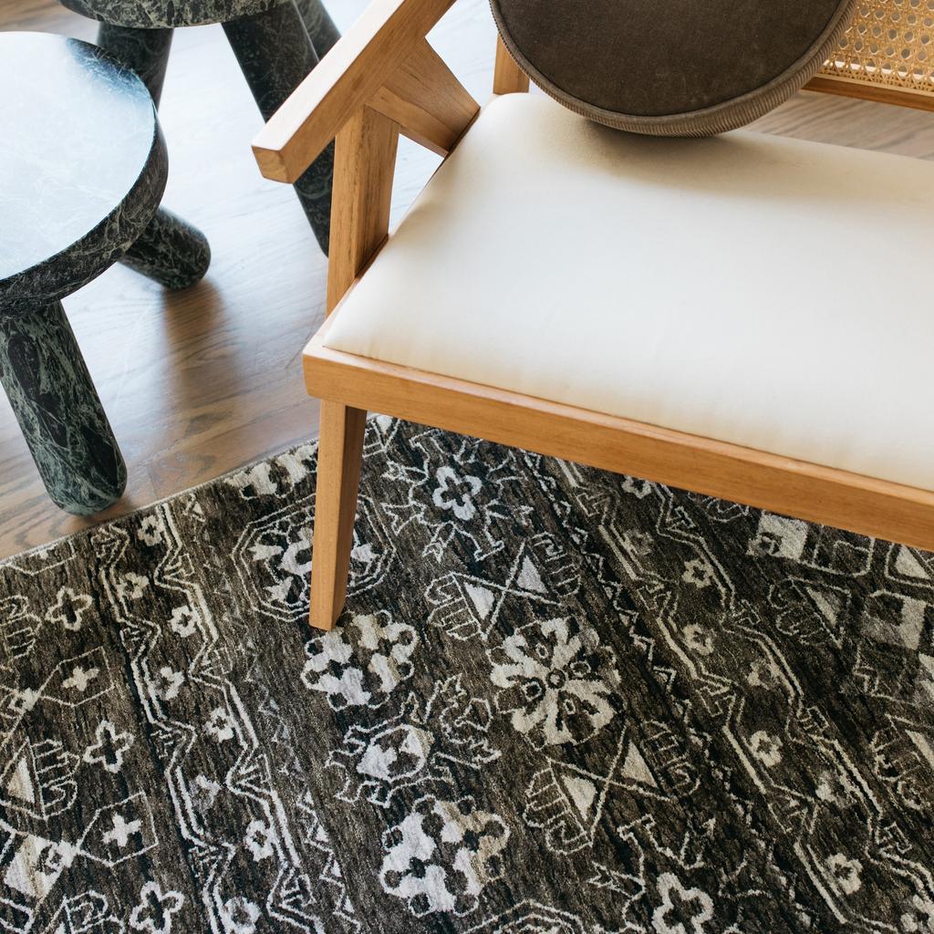 Oriental Weavers Chamberlain CH07C Black Rectangle Indoor Area Rug Tribal Pattern-