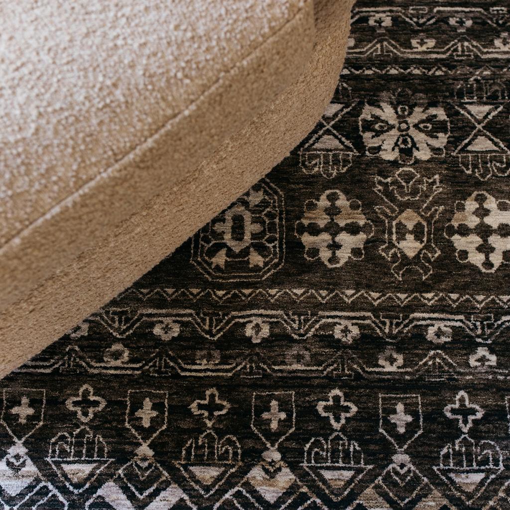 Oriental Weavers Chamberlain CH07C Black Rectangle Indoor Runner Tribal Pattern-