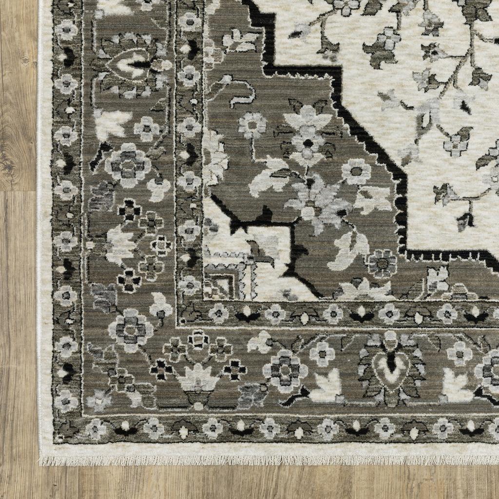 Oriental Weavers Chamberlain CH09A Ivory Rectangle Indoor Runner Medallion Pattern-