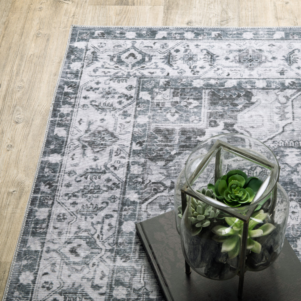 Oriental Weavers Charleston CHA03 Multicolor Rectangle Indoor Area Rug - Stain Resistant Vintage Style Rug with Medallion Design-