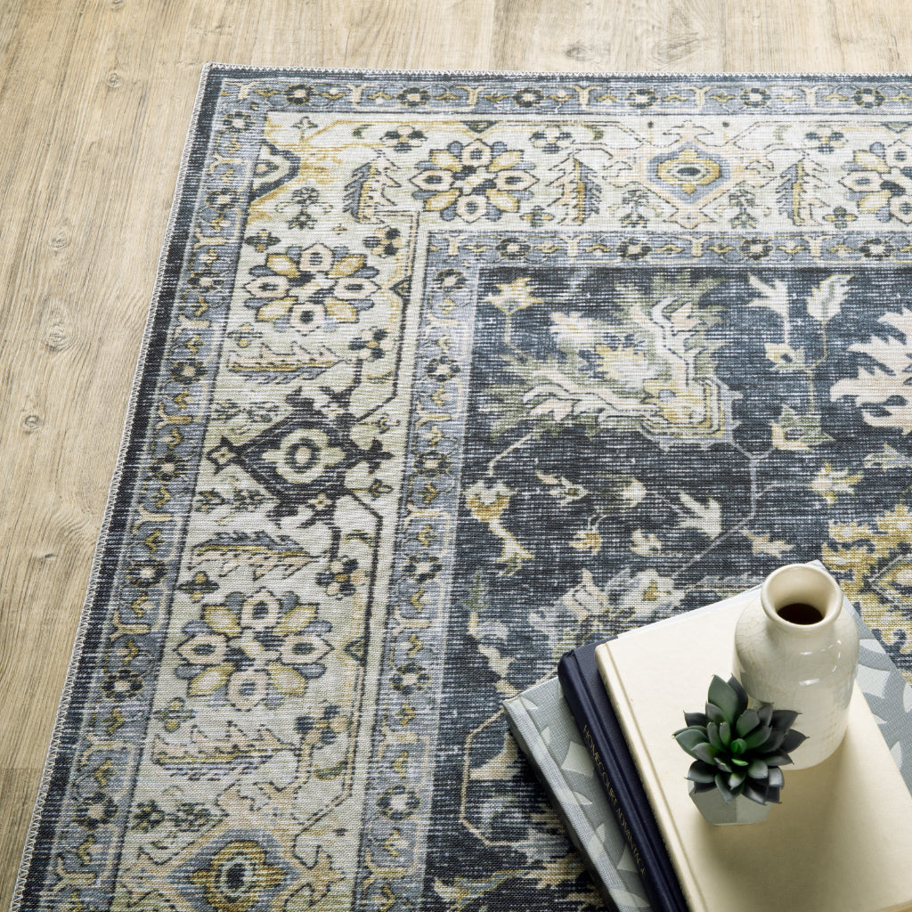 Oriental Weavers Charleston CHA08 Multicolor Rectangle Indoor Area Rug - Stain Resistant Vintage Style Rug with Persian Design-