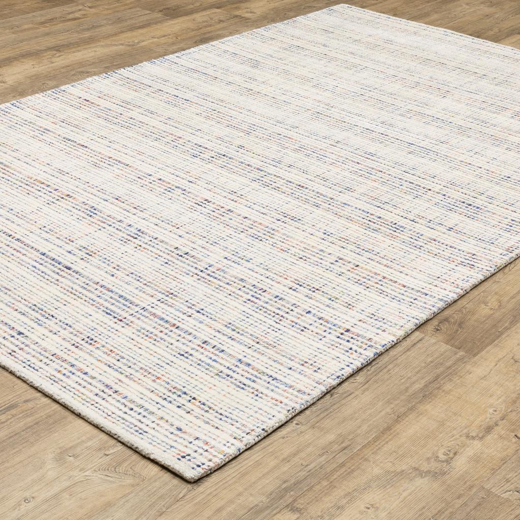 Oriental Weavers Circa CIR01 Ivory Rectangle Indoor Area Rug Geometric Pattern-