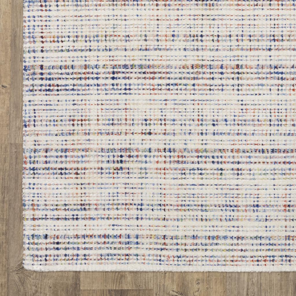 Oriental Weavers Circa CIR01 Ivory Rectangle Indoor Runner Geometric Pattern-