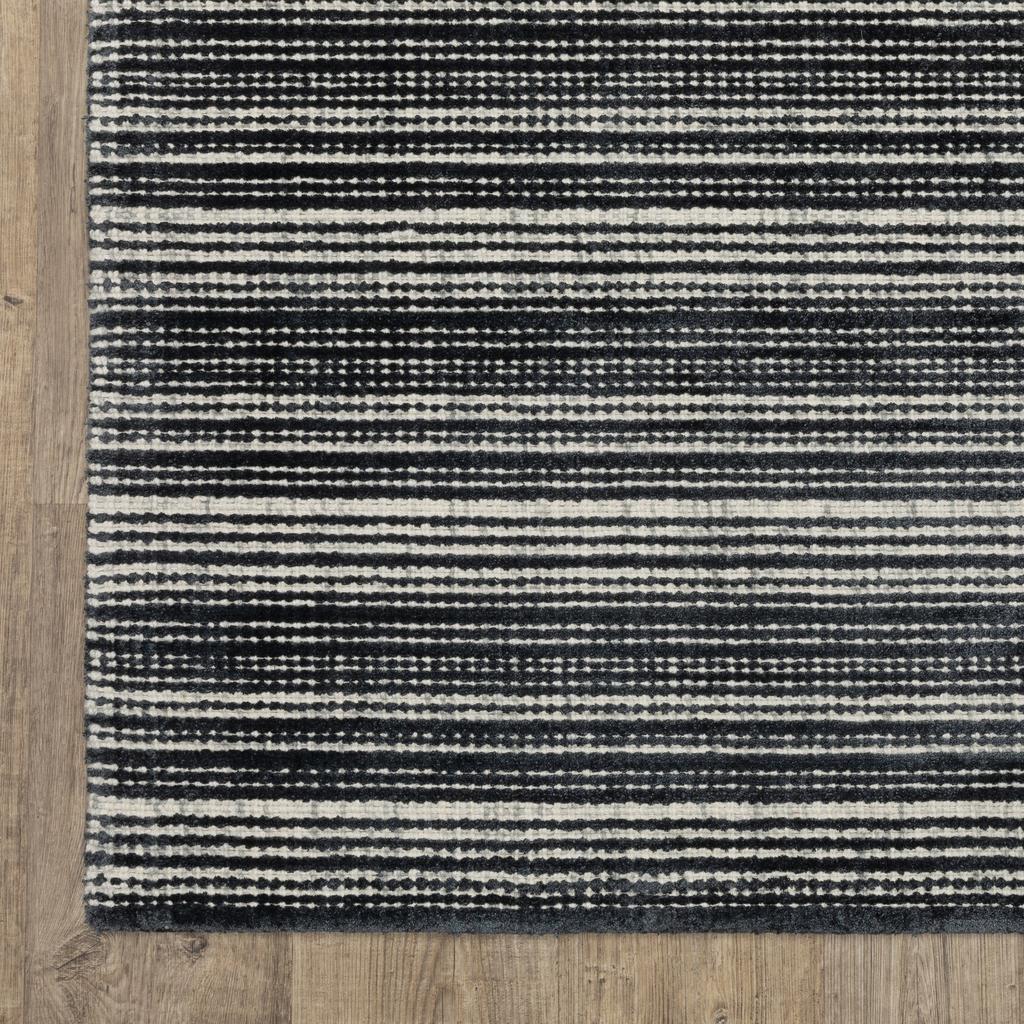 Oriental Weavers Circa CIR02 Black Rectangle Indoor Runner Geometric Pattern-