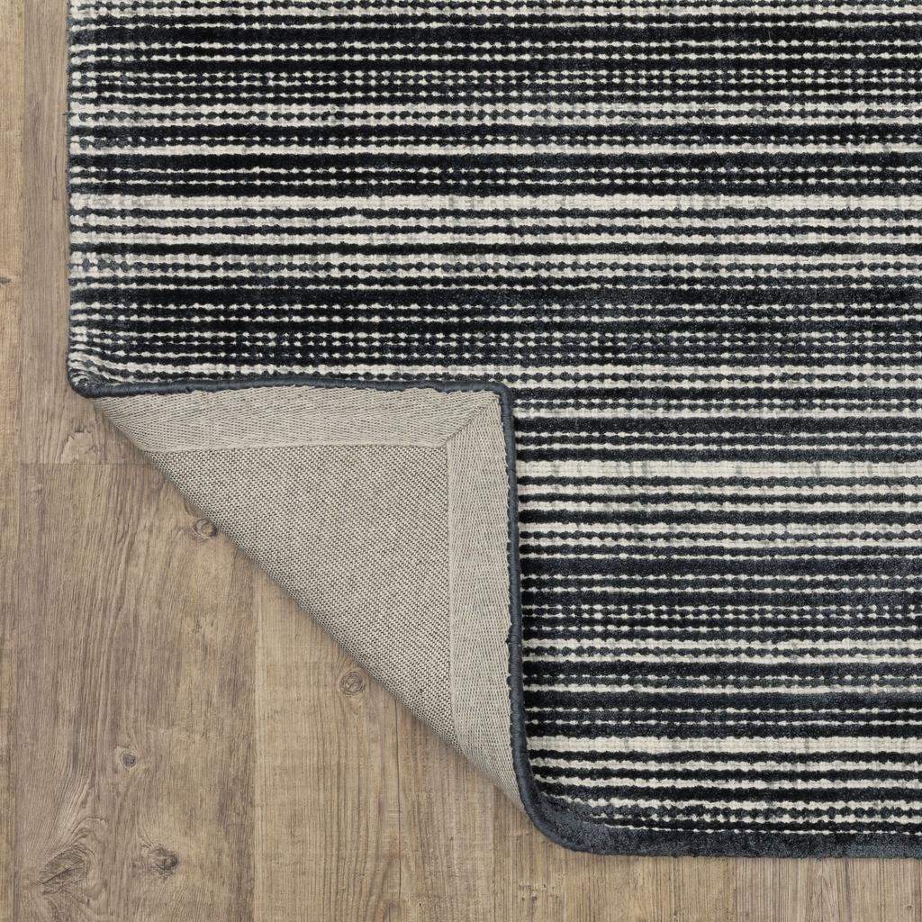 Oriental Weavers Circa CIR02 Black Rectangle Indoor Runner Geometric Pattern-