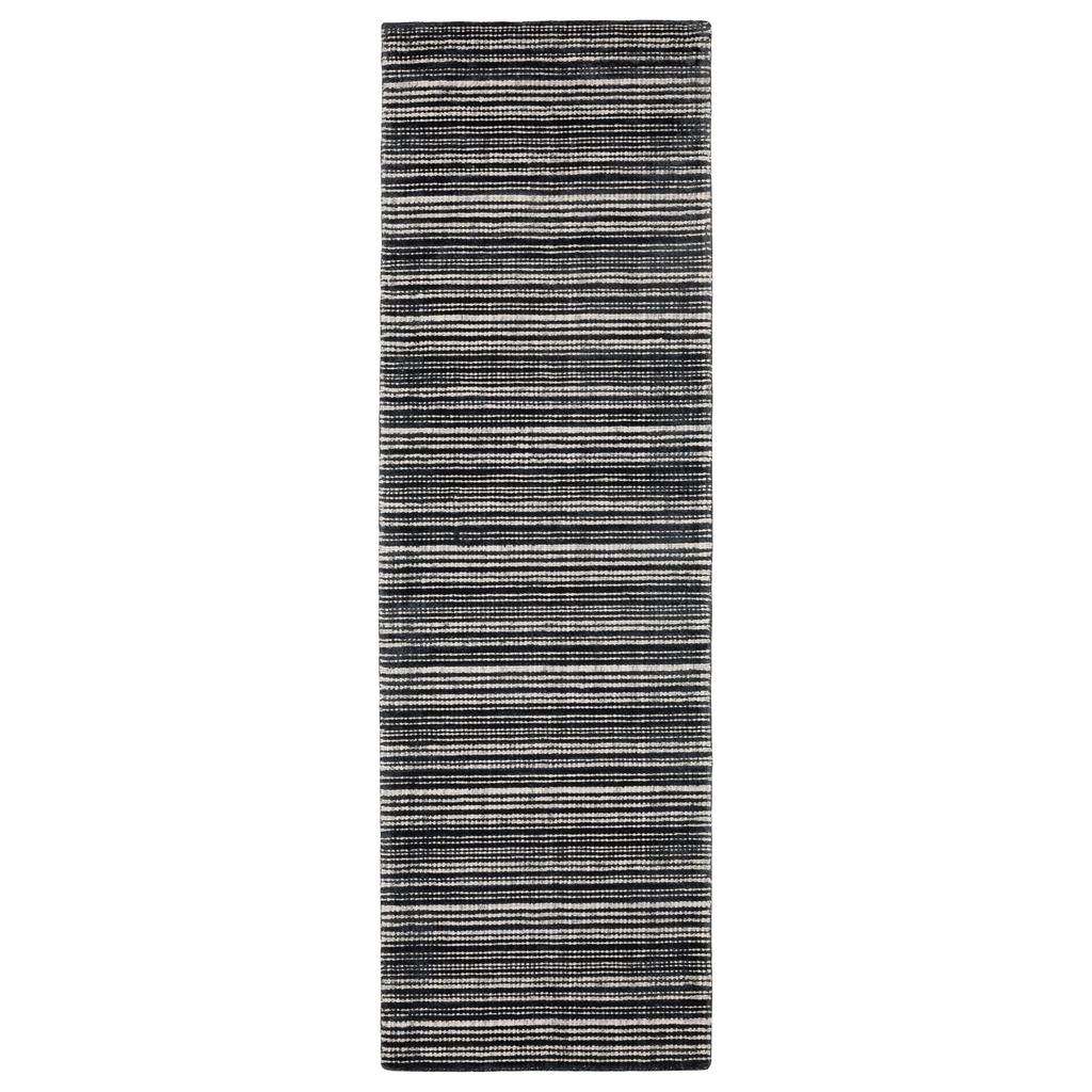 Oriental Weavers Circa CIR02 Black Rectangle Indoor Runner Geometric Pattern-