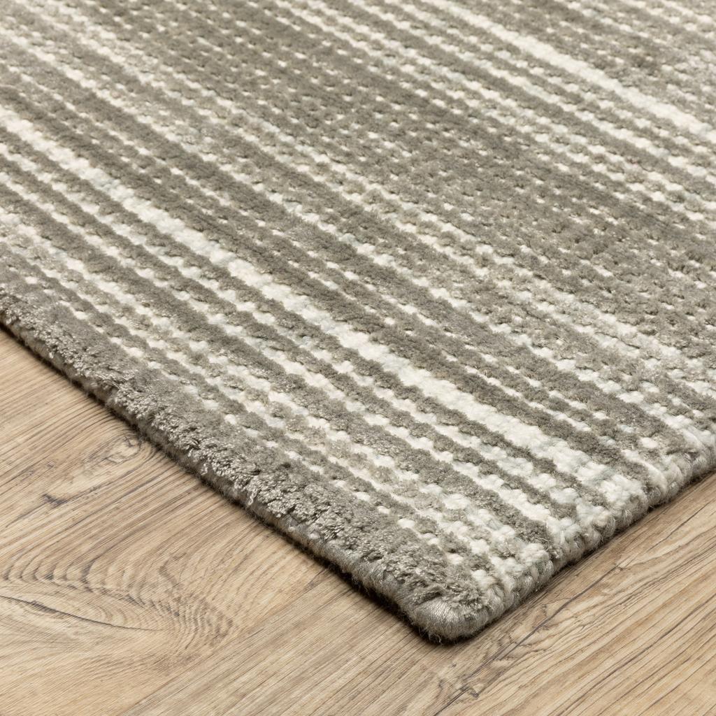 Oriental Weavers Circa CIR04 Grey Rectangle Indoor Runner Geometric Pattern-