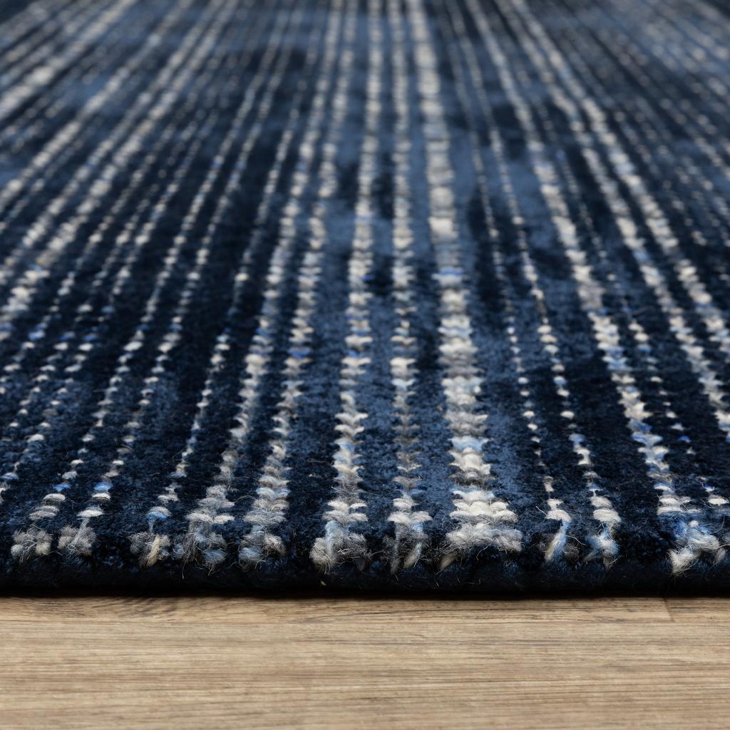 Oriental Weavers Circa CIR06 Navy Rectangle Indoor Runner Geometric Pattern-