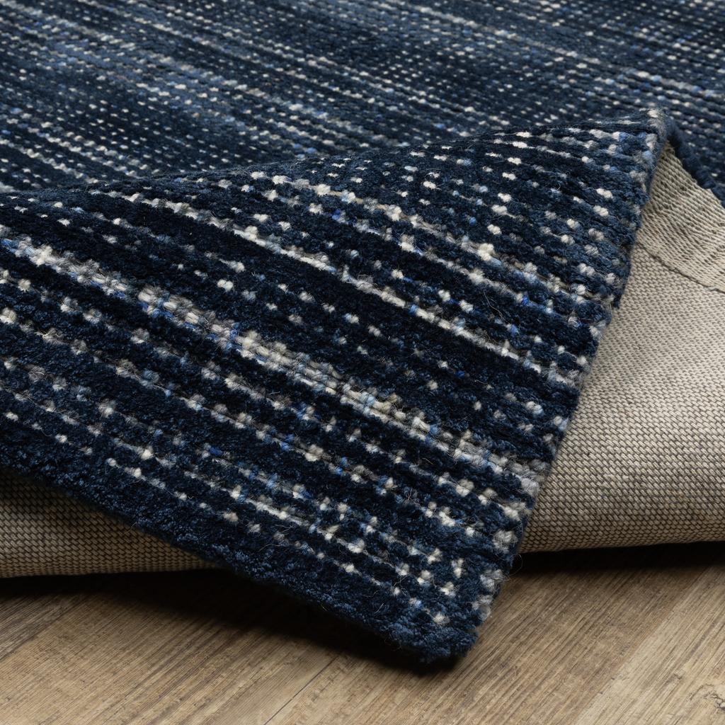 Oriental Weavers Circa CIR06 Navy Rectangle Indoor Runner Geometric Pattern-
