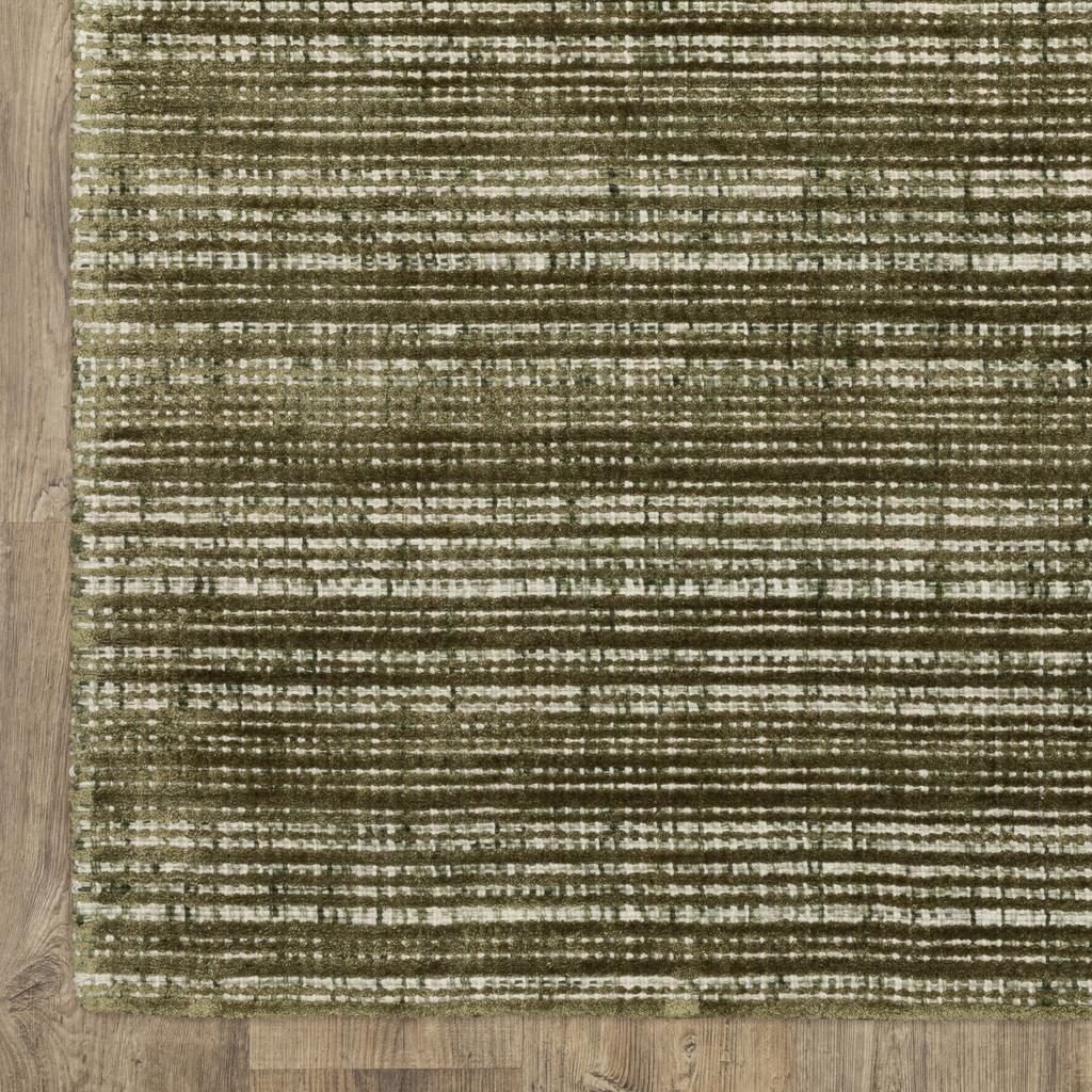 Oriental Weavers Circa CIR07 Green Rectangle Indoor Runner Geometric Pattern-