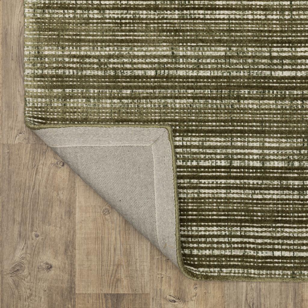 Oriental Weavers Circa CIR07 Green Rectangle Indoor Runner Geometric Pattern-