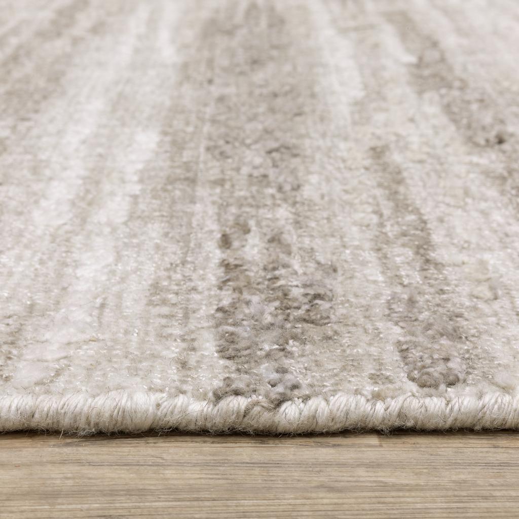 Oriental Weavers Clarke CLA01 Beige Rectangle Indoor Runner Stripe Pattern-