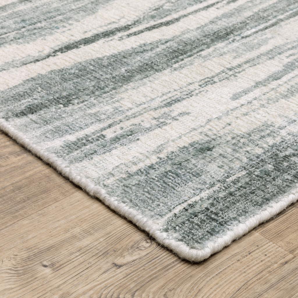 Oriental Weavers Clarke CLA03 Green Rectangle Indoor Runner Abstract Pattern-