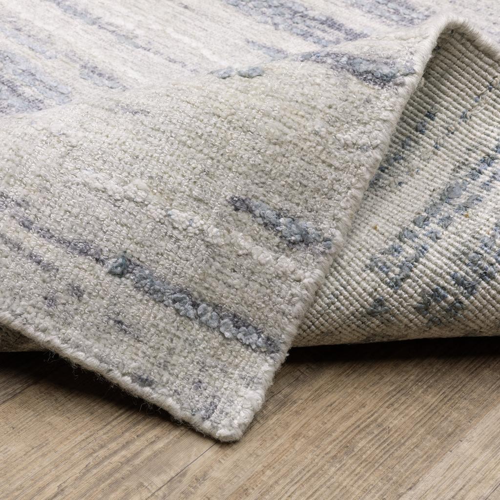 Oriental Weavers Clarke CLA04 Ivory Rectangle Indoor Runner Stripe Pattern-