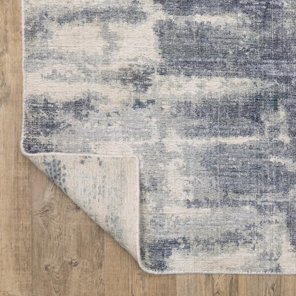 Oriental Weavers Clarke CLA07 Blue Rectangle Indoor Runner Abstract Pattern-