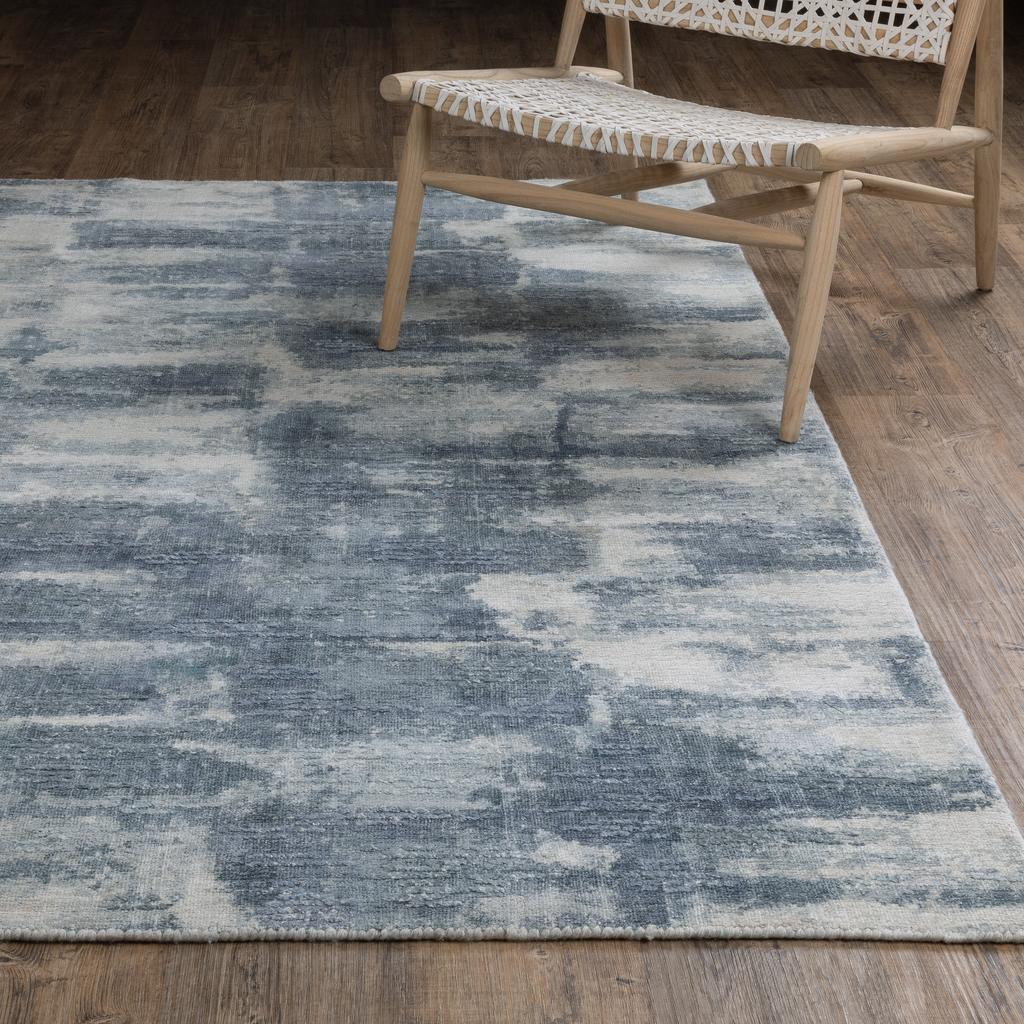 Oriental Weavers Clarke CLA07 Blue Rectangle Indoor Runner Abstract Pattern-