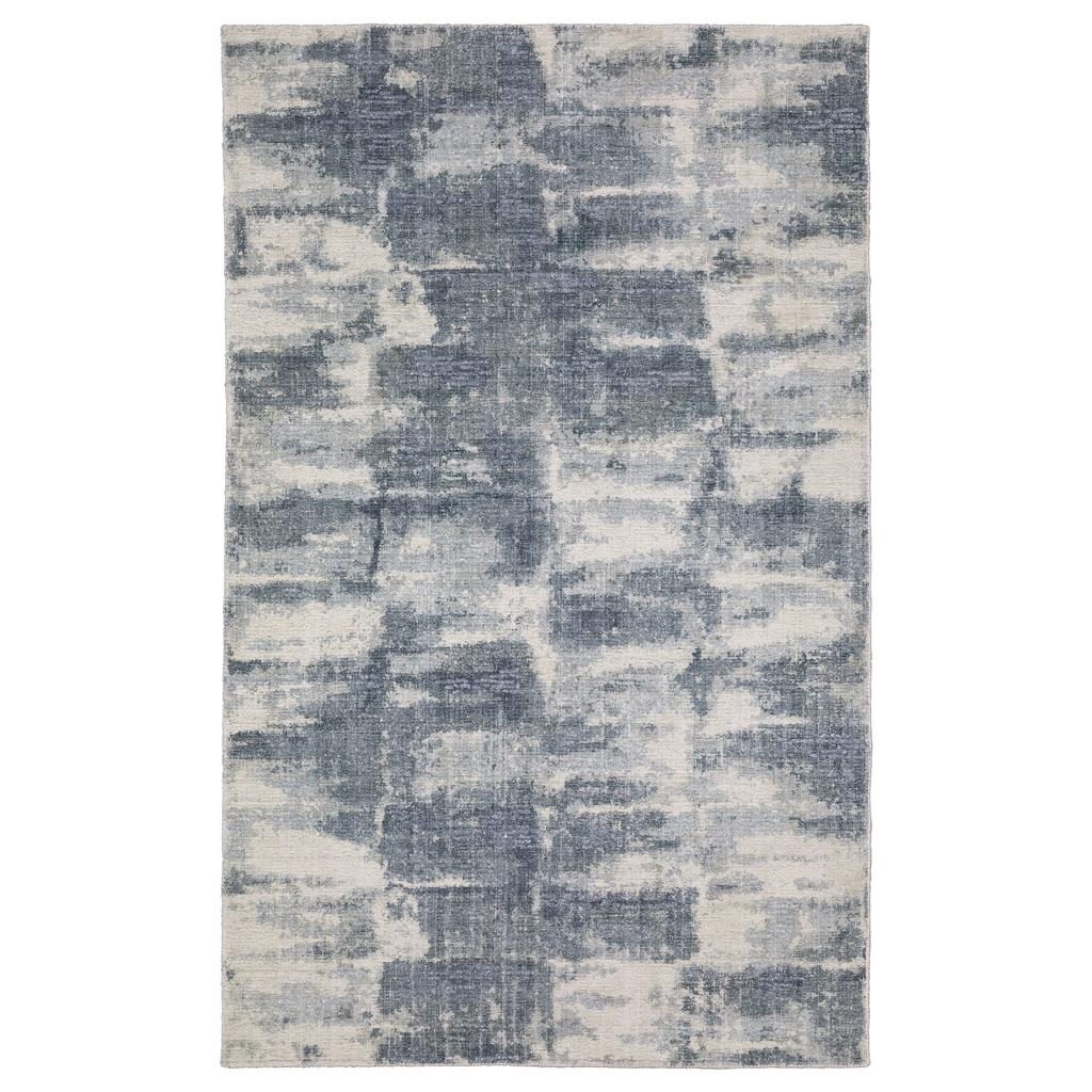 Oriental Weavers Clarke CLA07 Blue Rectangle Indoor Runner Abstract Pattern-