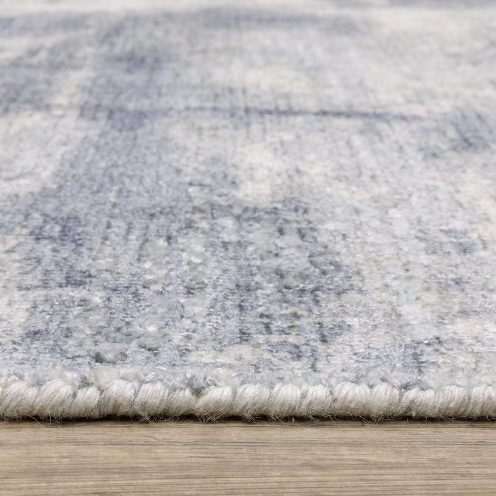 Oriental Weavers Clarke CLA07 Blue Rectangle Indoor Runner Abstract Pattern-