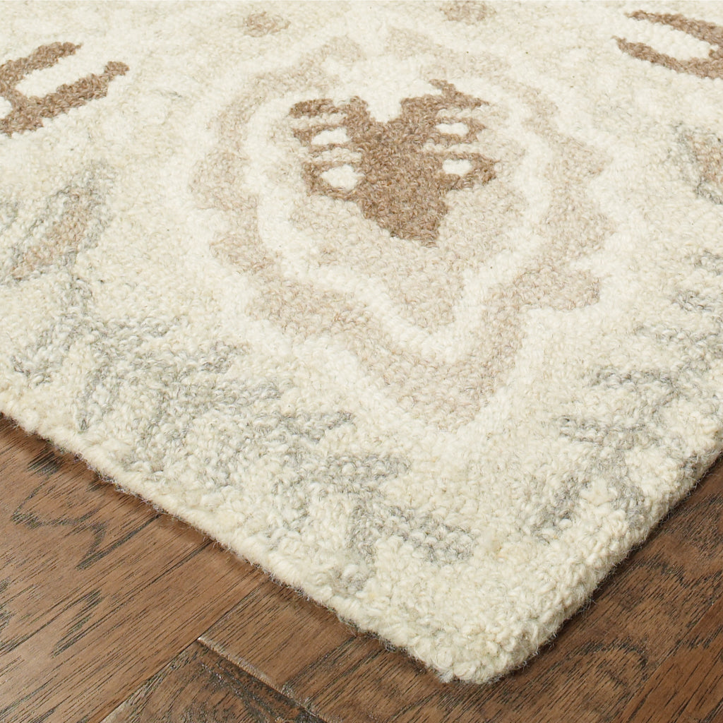 Oriental Weavers Craft 93000 Multicolor Rectangle Indoor Runner - Cozy Hand Tufted Floral Rug Made of 100% Wool-