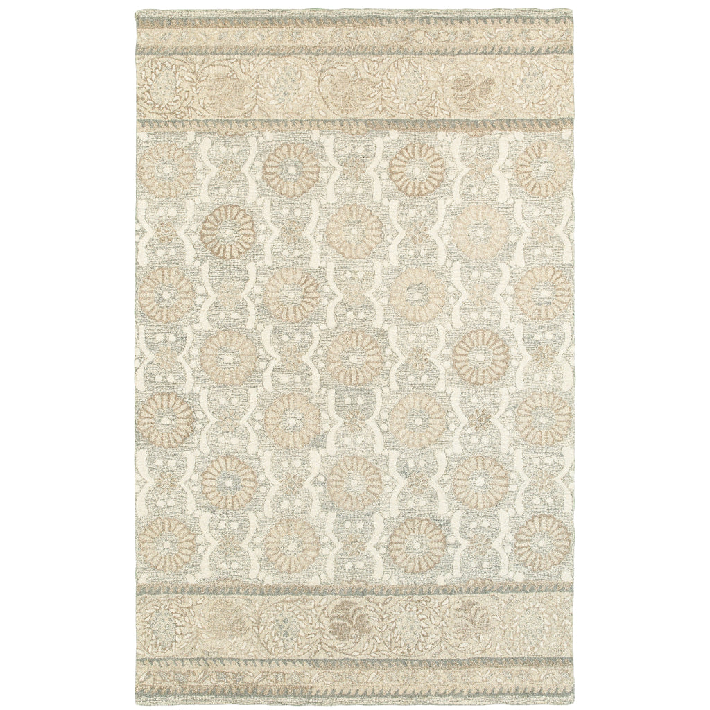 Oriental Weavers Craft 93002 Multicolor Rectangle Indoor Area Rug - Cozy Hand Tufted Floral Rug Made of 100% Wool-