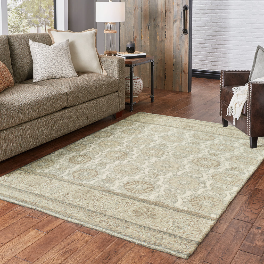 Oriental Weavers Craft 93002 Multicolor Rectangle Indoor Area Rug - Cozy Hand Tufted Floral Rug Made of 100% Wool-