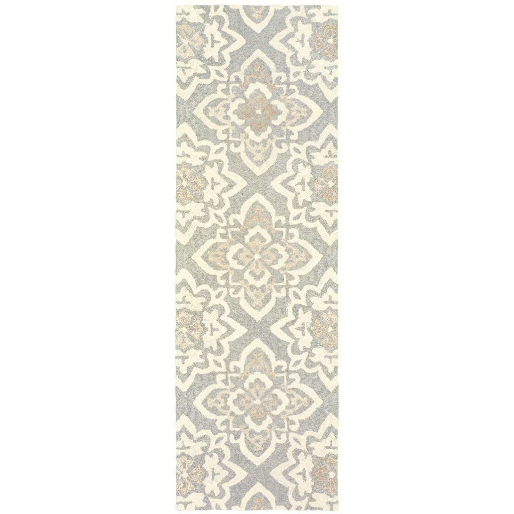 Oriental Weavers Craft 93004 Multicolor Rectangle Indoor Runner - Cozy Hand Tufted Geometric Rug Made of 100% Wool-