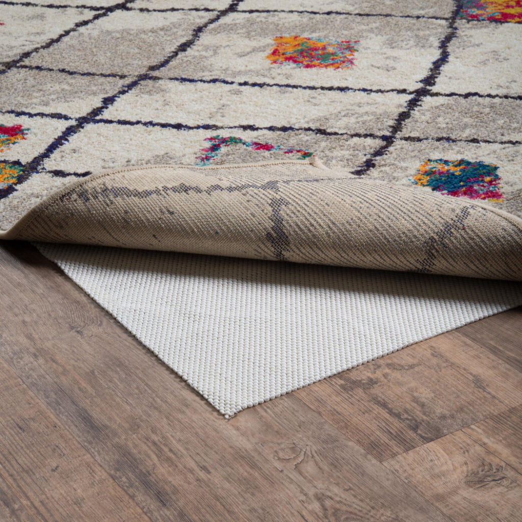 Oriental Weavers Cushion Hold Rug Pad for Indoor Rectangle/Round Area Rug & Runner - Durable Non Slip Stain Resistant Rug Pad Made of PVC Coated Polyester-